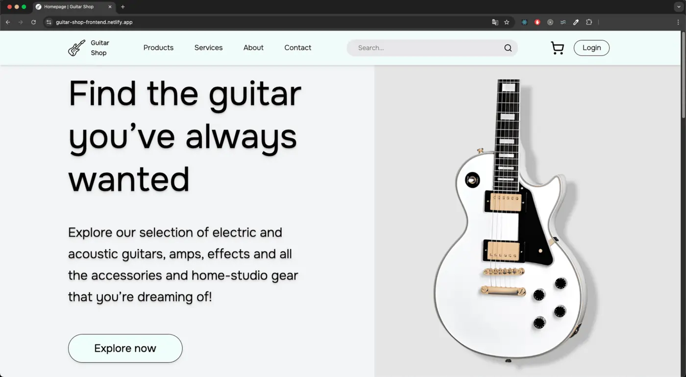 Guitar Shop mobile screenshot