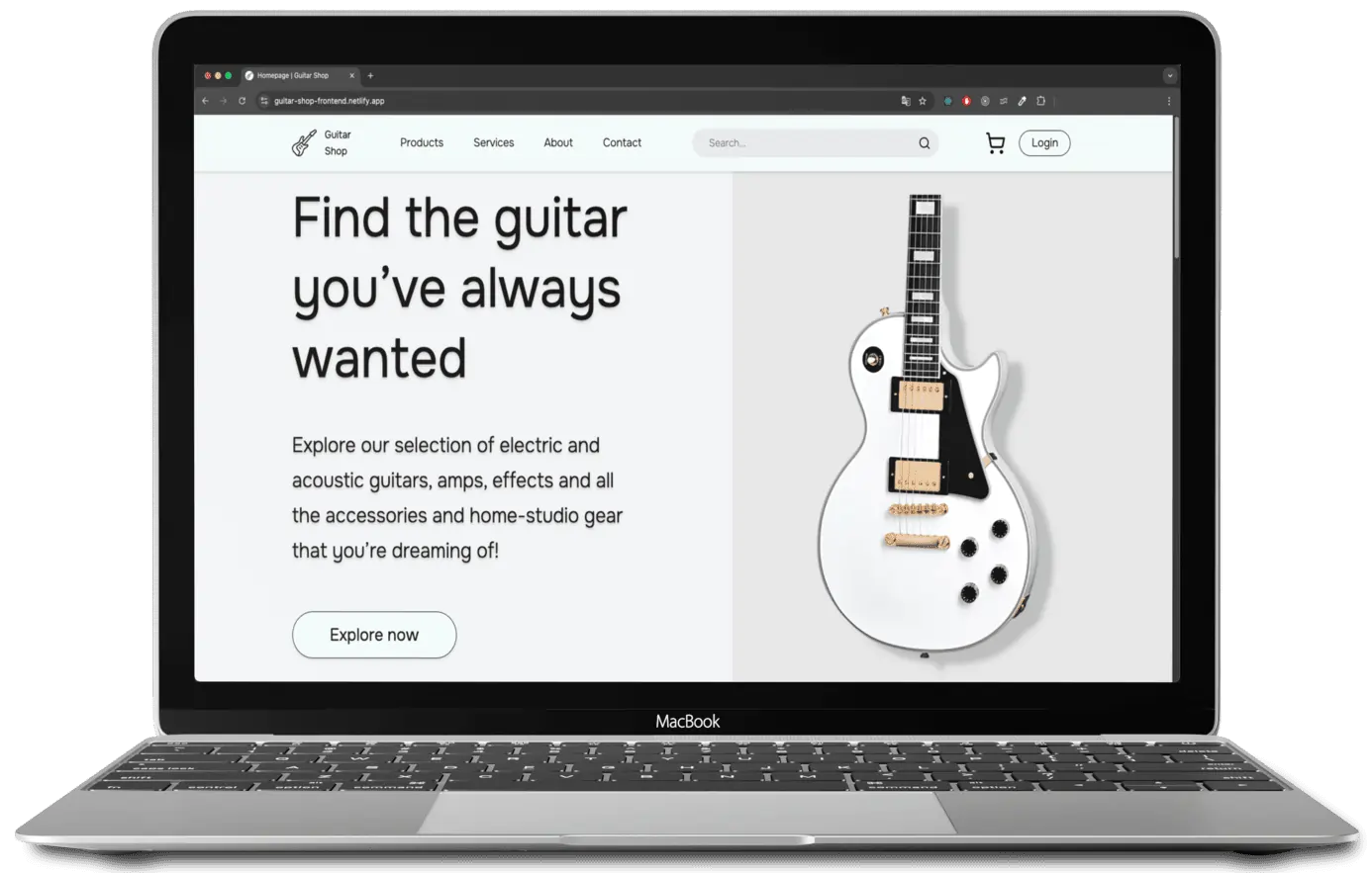 Guitar Shop desktop screenshot